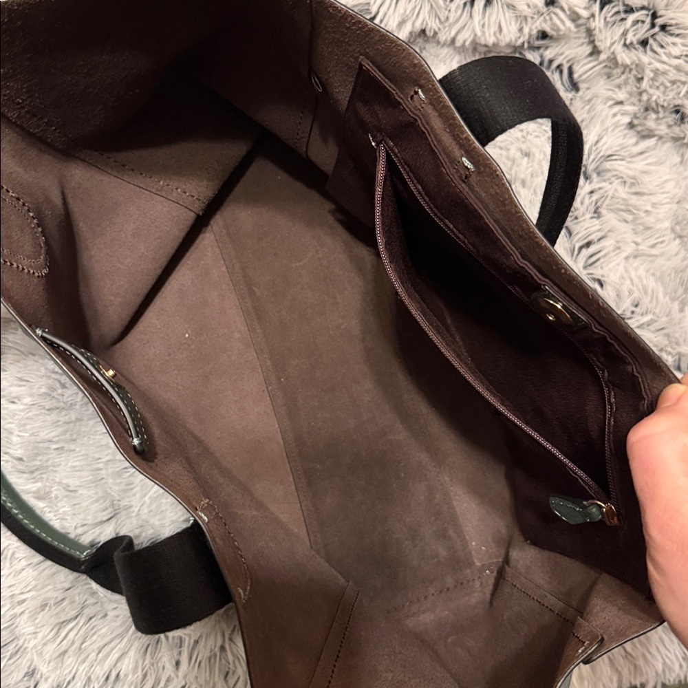 Coach Green Leather Derby Tote - Picture 7 of 10